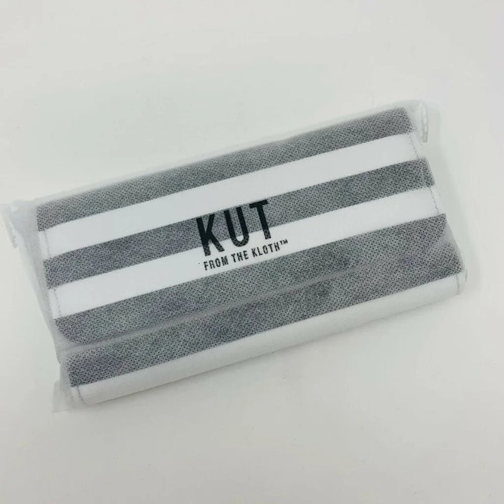 Kut from The Kloth Slim Black & White Striped Wallet Tri-Fold Vegan Leather